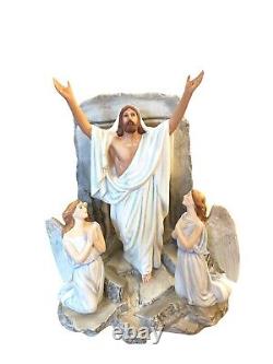 Franklin Mint Jesus Angles Tomb the Resurrection Easter Porcelain Figurine 1991
