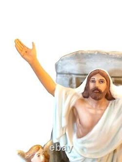 Franklin Mint Jesus Angles Tomb the Resurrection Easter Porcelain Figurine 1991