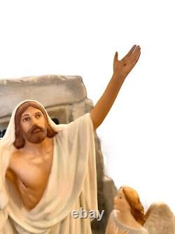 Franklin Mint Jesus Angles Tomb the Resurrection Easter Porcelain Figurine 1991