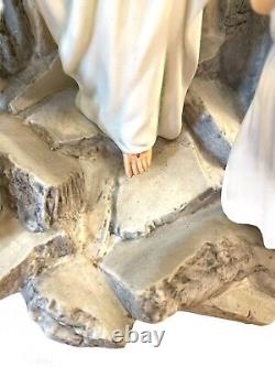 Franklin Mint Jesus Angles Tomb the Resurrection Easter Porcelain Figurine 1991