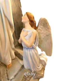 Franklin Mint Jesus Angles Tomb the Resurrection Easter Porcelain Figurine 1991