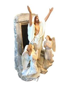 Franklin Mint Jesus Angles Tomb the Resurrection Easter Porcelain Figurine 1991
