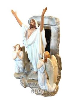 Franklin Mint Jesus Angles Tomb the Resurrection Easter Porcelain Figurine 1991