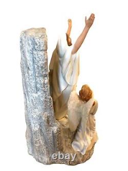 Franklin Mint Jesus Angles Tomb the Resurrection Easter Porcelain Figurine 1991