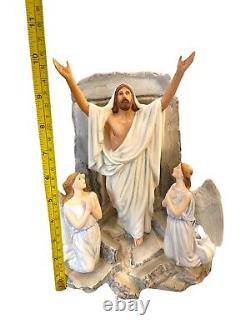 Franklin Mint Jesus Angles Tomb the Resurrection Easter Porcelain Figurine 1991