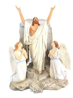 Franklin Mint Jesus Angles Tomb the Resurrection Easter Porcelain Figurine 1991