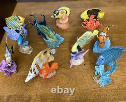 Franklin Mint Jewels Of The Sea Vintage Ceramic Tropical Fish Hand Painted 10