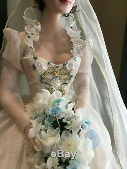 Franklin Mint Katya Russian Bride Porcelain Collectible Doll RARE