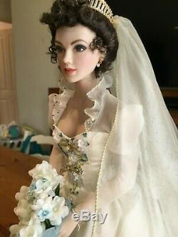 Franklin Mint Katya Russian Bride Porcelain Collectible Doll RARE