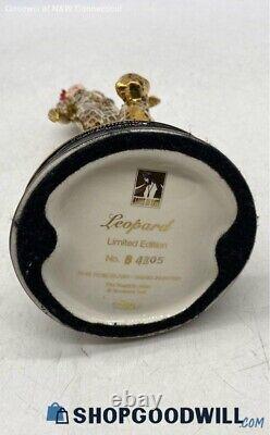 Franklin Mint LEOPARD House of Erte Gold Porcelain FIGURINE Limited Edition