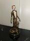 Franklin Mint LEOPARD House of Erte Hand Painted Gold Porcelain Limited Edition