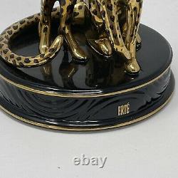 Franklin Mint LE B4878 House of Erte Porcelain LEOPARD Lady 9 Figurine