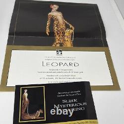 Franklin Mint LE B4878 House of Erte Porcelain LEOPARD Lady 9 Figurine