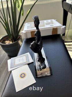 Franklin Mint LIMITED And Numbered Erte Porcelain Figure-Symphony In Black