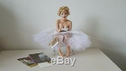 Franklin Mint LOVE, MARILYN Monroe Doll with seat & paperwork