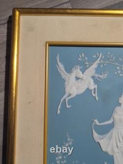 Franklin Mint Lady And Unicorn Fantasy Porcelain Wall Art 14 X 17. O6