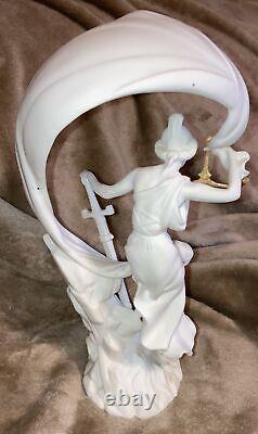 Franklin Mint Lady Justice Statue c1987 24k Gold Leaf BRAND NEW in orig box