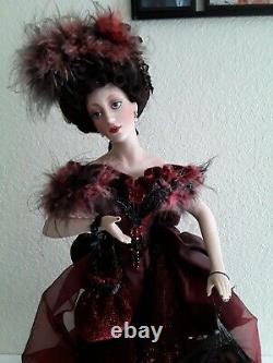 Franklin Mint Lady Luck at Monte Carlo 22 Porcelain Doll withBox
