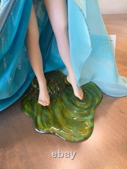 Franklin Mint Lady Of the Lake Camelot Porcelain Doll Excalibur Sword &Stand