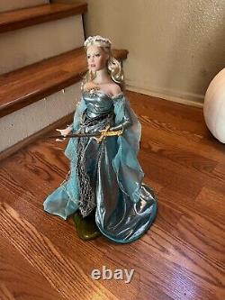 Franklin Mint Lady Of the Lake Camelot Porcelain Doll -complete In Box