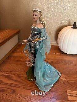 Franklin Mint Lady Of the Lake Camelot Porcelain Doll -complete In Box