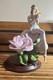 Franklin Mint Lady Rose Tegou Porcelain Hand Painted Romantic Figurine Woman
