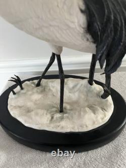 Franklin Mint Large 17 THE JAPANESE CRANE Carl W. Regutti 1985 Porcelain Bronze