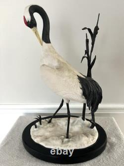 Franklin Mint Large 17 THE JAPANESE CRANE Carl W. Regutti 1985 Porcelain Bronze