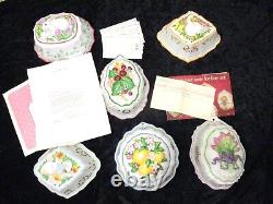 Franklin Mint Le Cordon Bleu Original 6 Piece Set Wall Hanging COA Recipe Cards