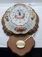 Franklin Mint Le Fruits Du Temps Porcelain 100 Years Cordon Bleu Anniv. Clock