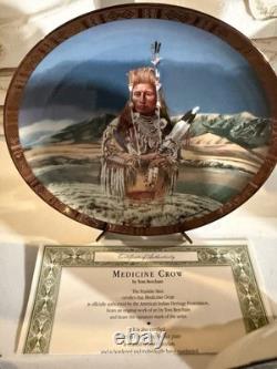Franklin Mint Lmtd Ed Porcelain Native American Chiefs Plates with COAs (8 plates)