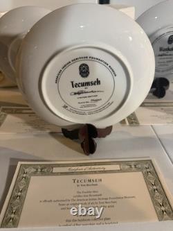 Franklin Mint Lmtd Ed Porcelain Native American Chiefs Plates with COAs (8 plates)