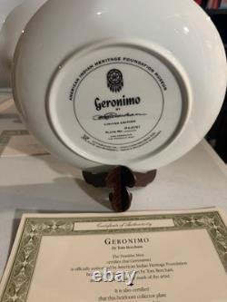 Franklin Mint Lmtd Ed Porcelain Native American Chiefs Plates with COAs (8 plates)