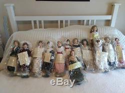 Franklin Mint- Maids Of The 13 Colonies All 13 Porcelain Dolls