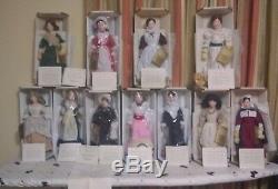 Franklin Mint Maids Of The 13 Colonies Porcelain Dolls