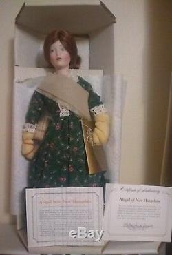 Franklin Mint Maids Of The 13 Colonies Porcelain Dolls