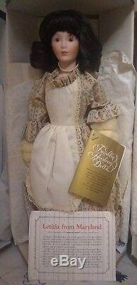 Franklin Mint Maids Of The 13 Colonies Porcelain Dolls