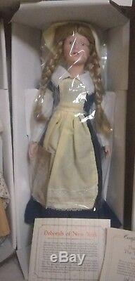 Franklin Mint Maids Of The 13 Colonies Porcelain Dolls