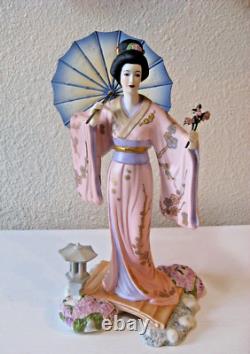 Franklin Mint Manabu Saito Yoshiko Princess of Cherry Blossoms Figurine 11 H
