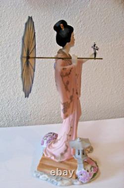 Franklin Mint Manabu Saito Yoshiko Princess of Cherry Blossoms Figurine 11 H