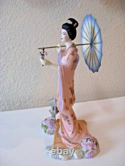 Franklin Mint Manabu Saito Yoshiko Princess of Cherry Blossoms Figurine 11 H