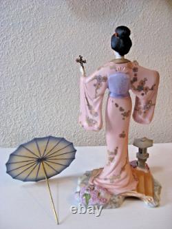 Franklin Mint Manabu Saito Yoshiko Princess of Cherry Blossoms Figurine 11 H