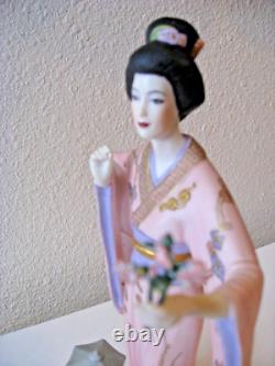 Franklin Mint Manabu Saito Yoshiko Princess of Cherry Blossoms Figurine 11 H