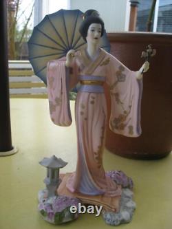 Franklin Mint Manabu Saito Yoshiko Princess of Cherry Blossoms Figurine 11 H