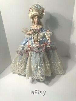 Franklin Mint Marie Antoinette Porcelain Doll Collectible Rare Vintage French