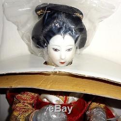 Franklin Mint Mariko The Japanese Bride Porcelain Doll RARE NIB Shipper COA