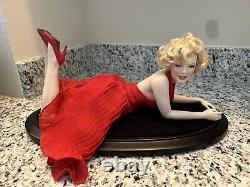 Franklin Mint Marilyn FOREVER Doll With Red Dress Porcelain