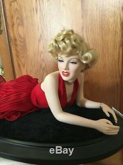 Franklin Mint Marilyn Monroe Forever Marilyn Red Dress Porcelain Doll