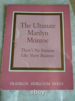 Franklin Mint Marilyn Monroe Heirloom Doll Theres No Business Like Show Business