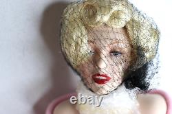 Franklin Mint Marilyn Monroe Heirloom Porcelain Sweater Girl Doll Never Displyd